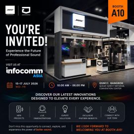 InfoComm Asia 2026 เตรียมพบกับนวัตกรรมระบบเสียงจาก BOSE PROFESSIONAL