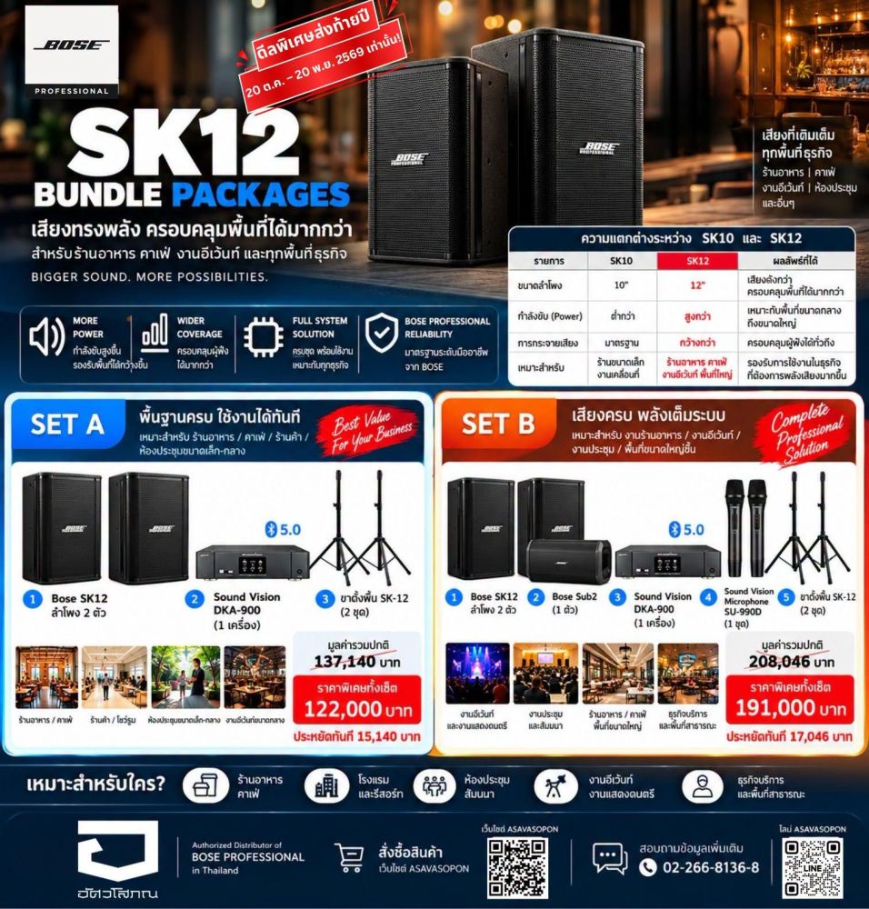 Bose Professional Bundle Set - SK12